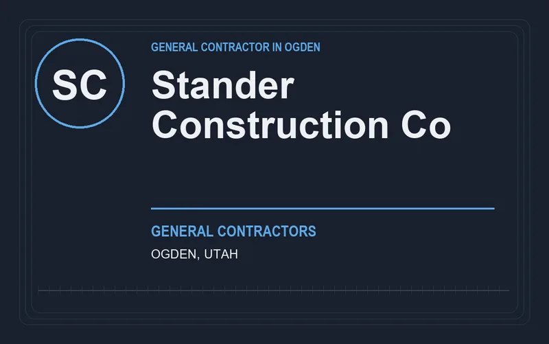 Stander Construction Co in Ogden, Utah