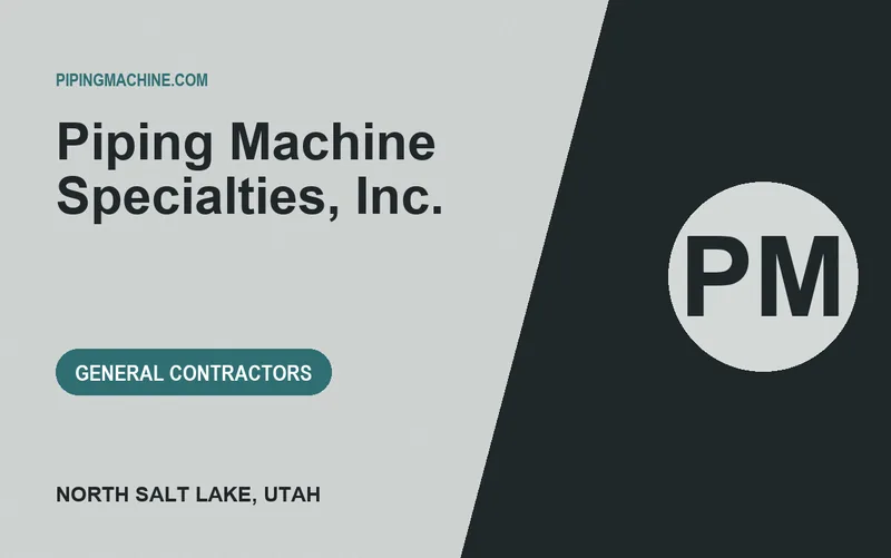 Piping Machine Specialties, Inc. in North Salt Lake, Utah
