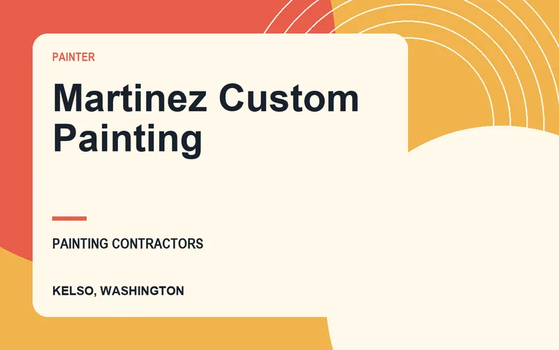 Martinez Custom Painting in Kelso, Washington