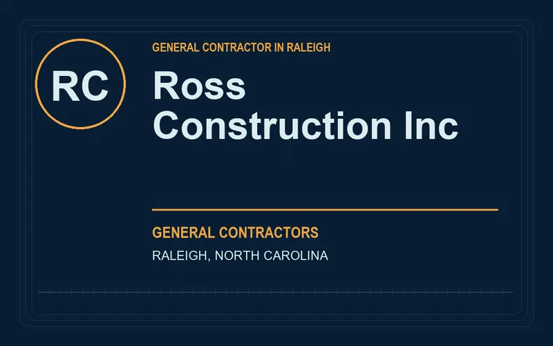 Ross Construction Inc in Raleigh, North Carolina