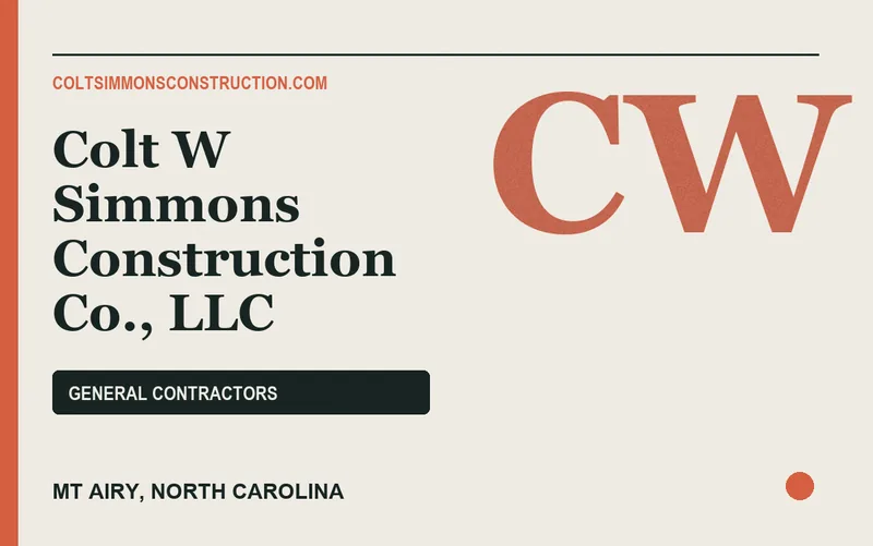 Colt W Simmons Construction Co., LLC in Mt Airy, North Carolina