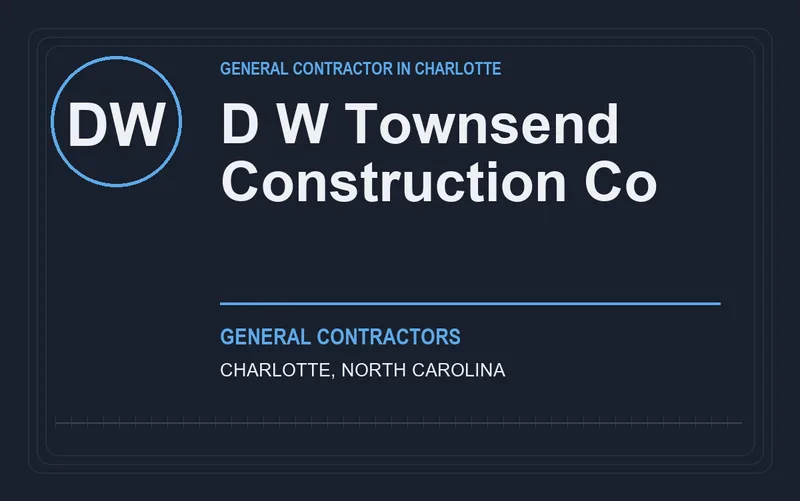 D W Townsend Construction Co in Charlotte, North Carolina