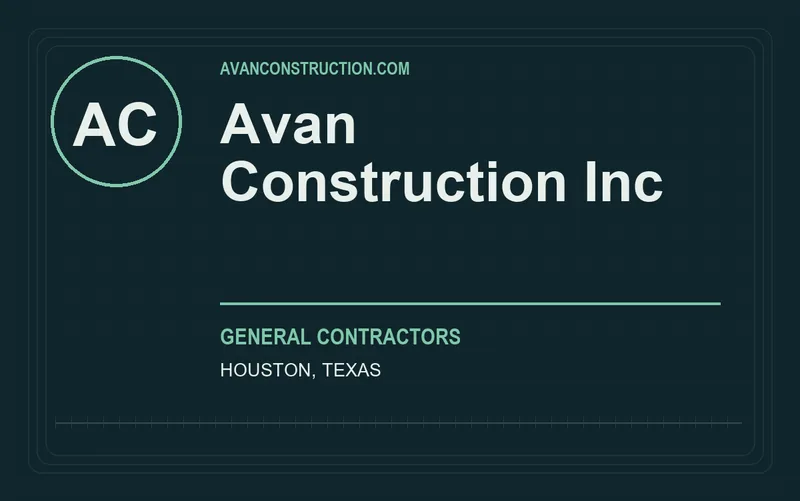 Avan Construction Inc in Houston, Texas