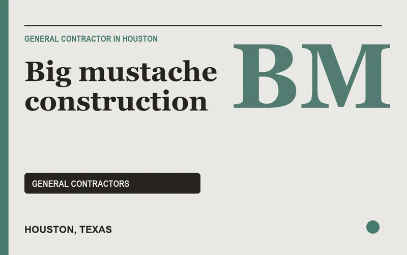 Big mustache construction in Houston, Texas