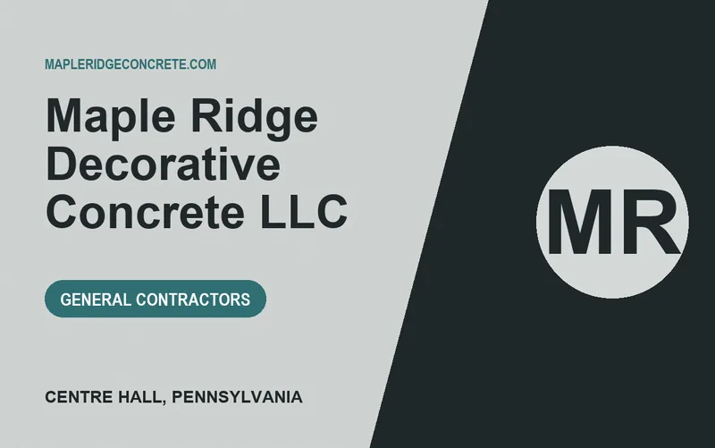 Maple Ridge Decorative Concrete LLC in Centre Hall, Pennsylvania