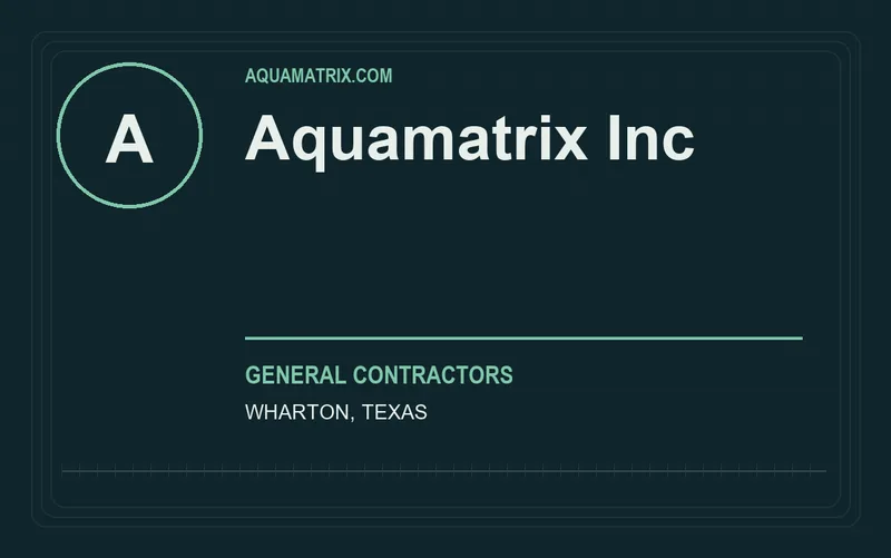 Aquamatrix Inc in Wharton, Texas