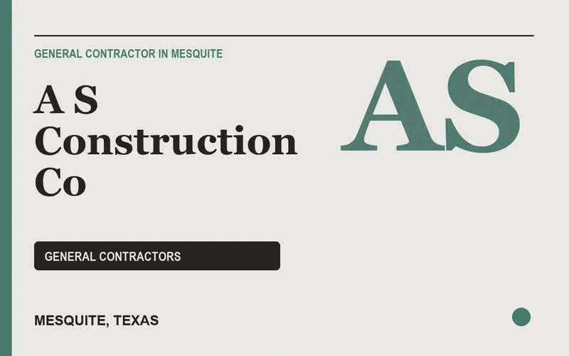 A S Construction Co in Mesquite, Texas