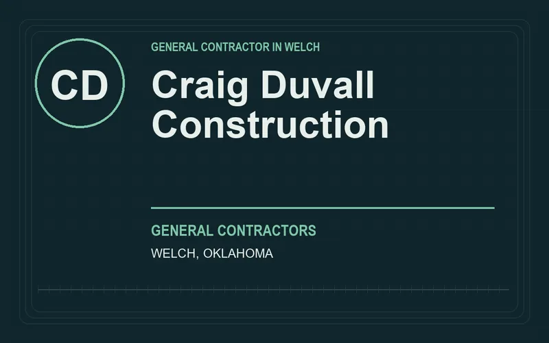 Craig Duvall Construction in Welch, Oklahoma