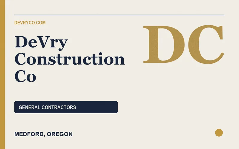 DeVry Construction Co in Medford, Oregon