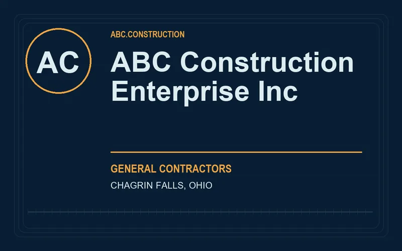 ABC Construction Enterprise Inc in Chagrin Falls, Ohio