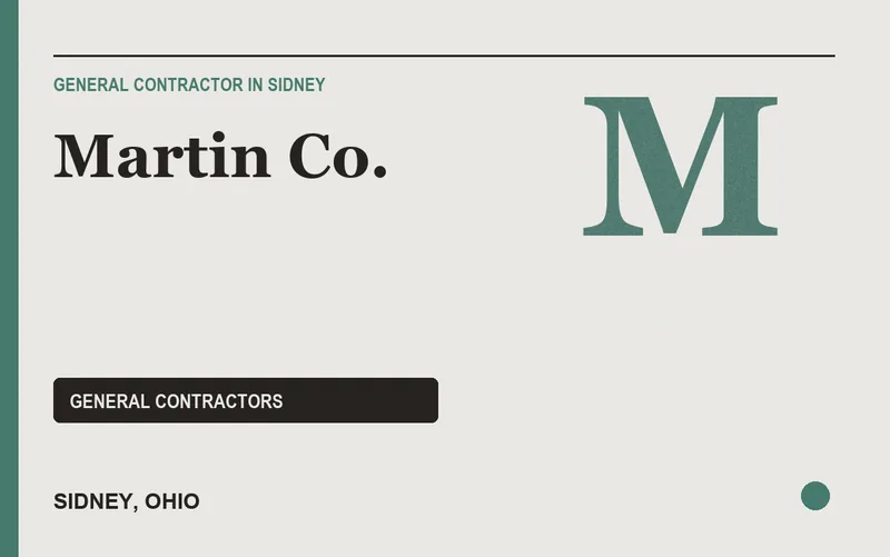 Martin Co. in Sidney, Ohio