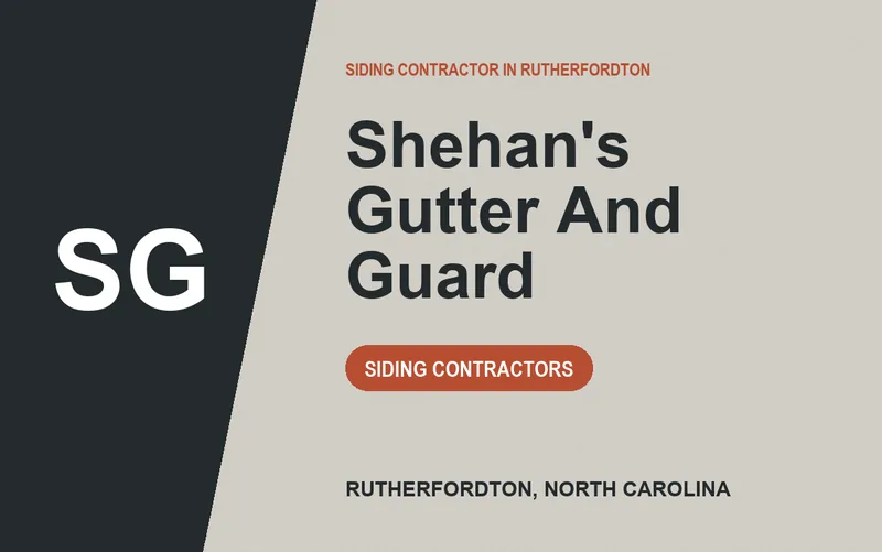 Shehan's Gutter And Guard in Rutherfordton, North Carolina