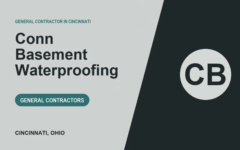 Conn Basement Waterproofing in Cincinnati, Ohio