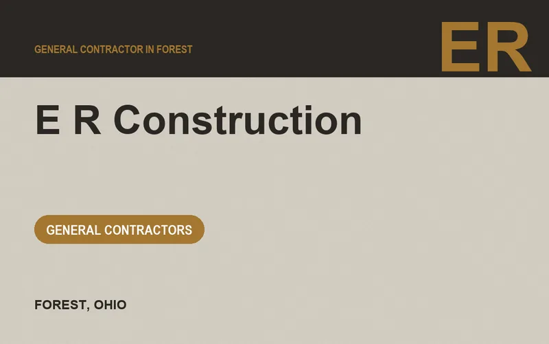 E R Construction in Forest, Ohio