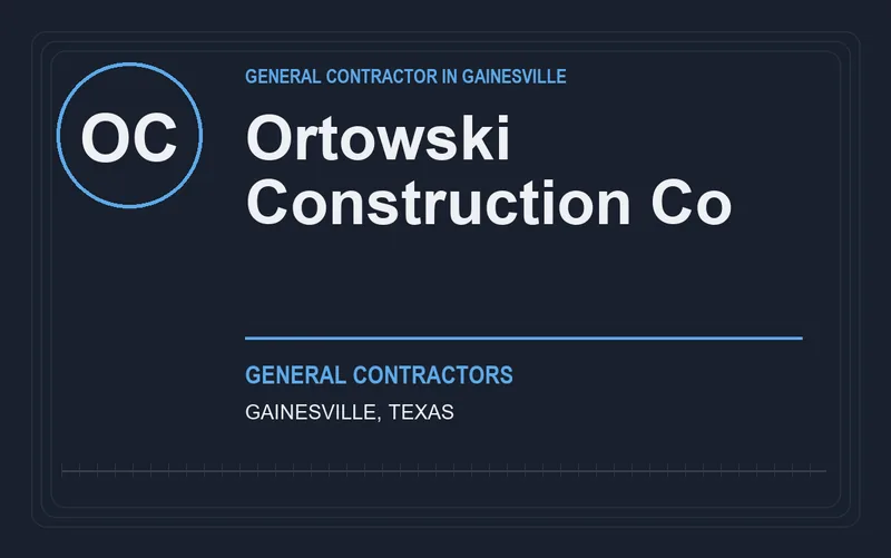 Ortowski Construction Co in Gainesville, Texas