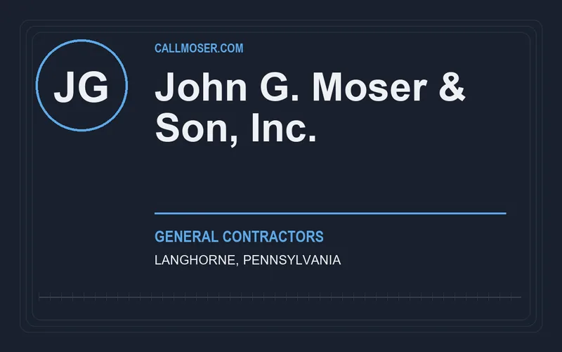 John G. Moser & Son, Inc. in Langhorne, Pennsylvania