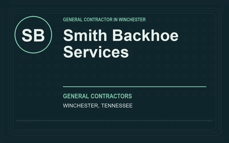 Smith Backhoe Services in Winchester, Tennessee