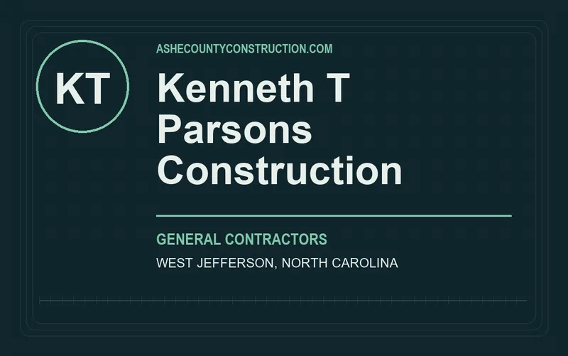 Kenneth T Parsons Construction in West Jefferson, North Carolina