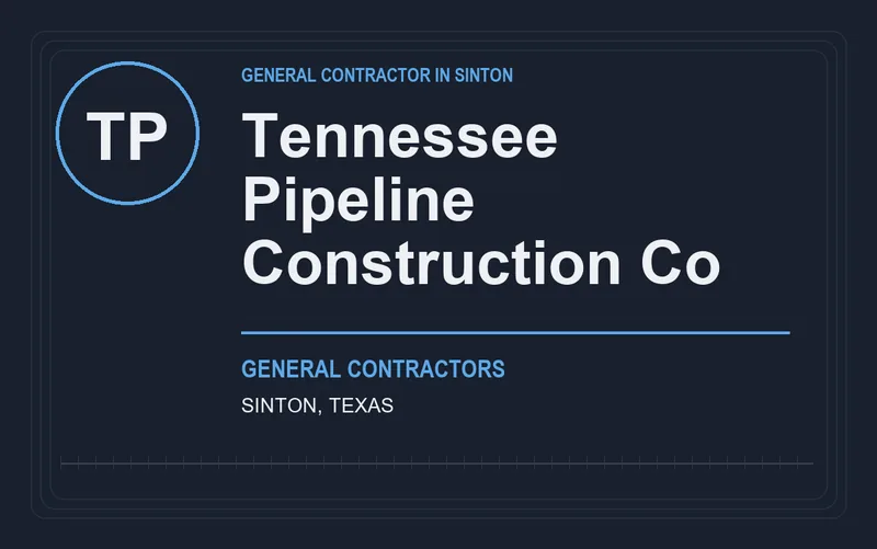Tennessee Pipeline Construction Co in Sinton, Texas
