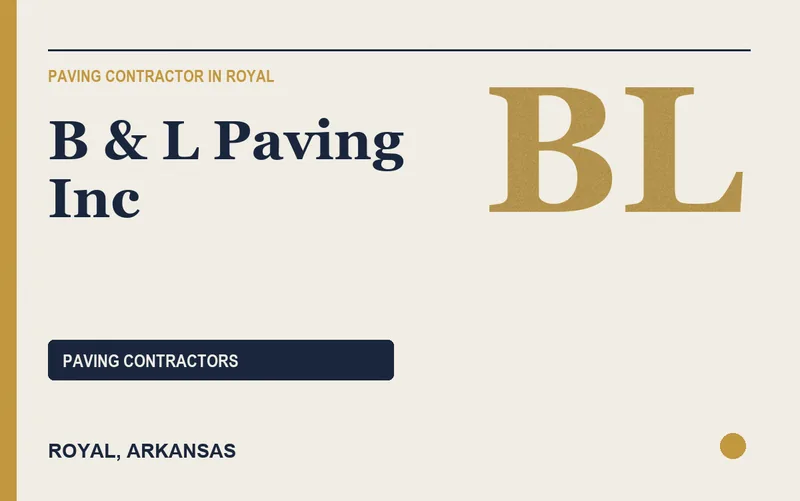 B & L Paving Inc in Royal, Arkansas