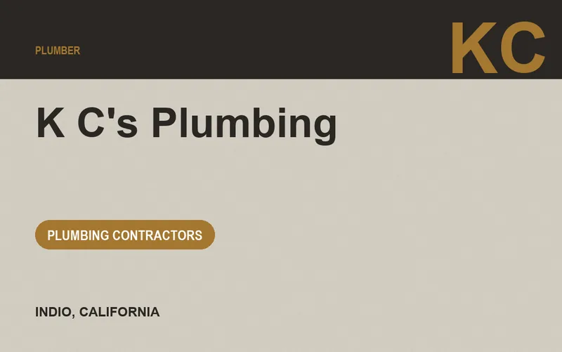 K C's Plumbing in Indio, California