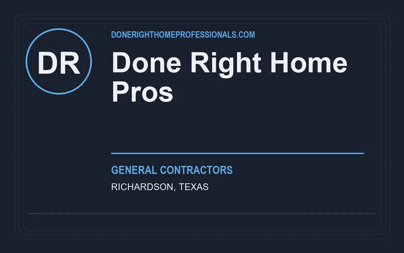 Done Right Home Pros in Richardson, Texas