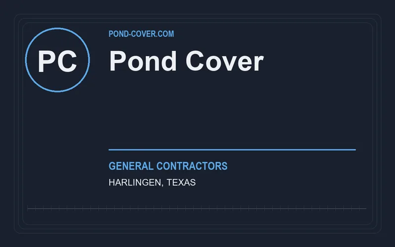 Pond Cover in Harlingen, Texas