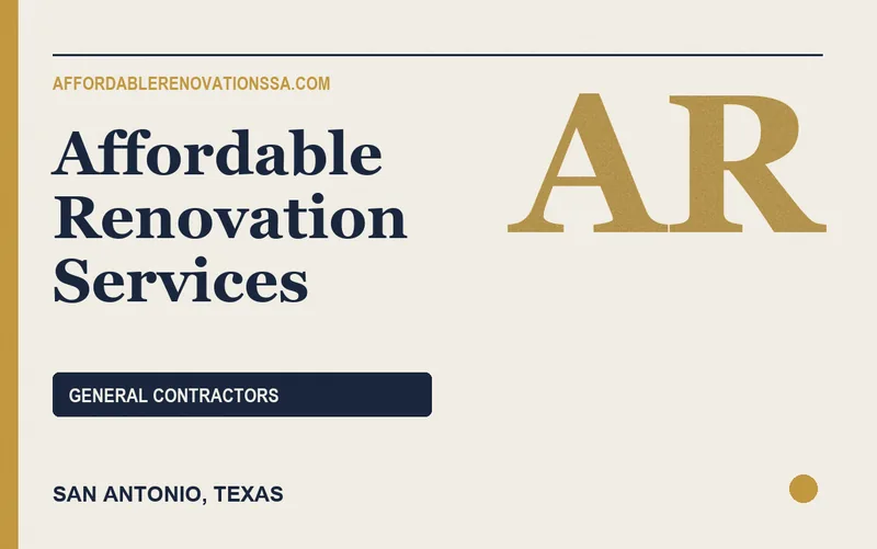 Affordable Renovation Services in San Antonio, Texas
