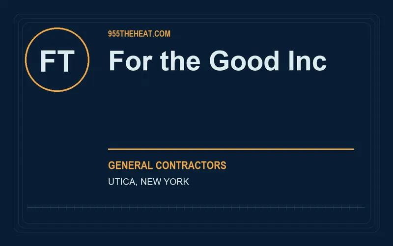 For the Good Inc in Utica, New York