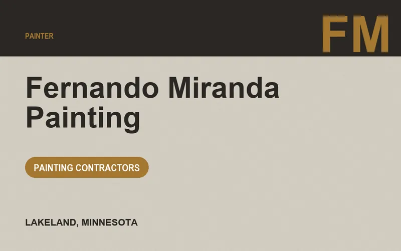 Fernando Miranda Painting in Lakeland, Minnesota