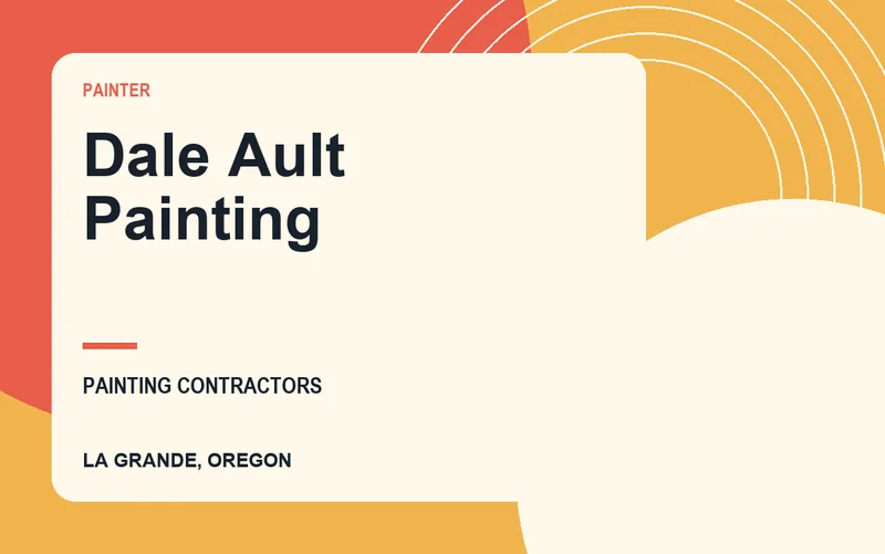 Dale Ault Painting in La Grande, Oregon