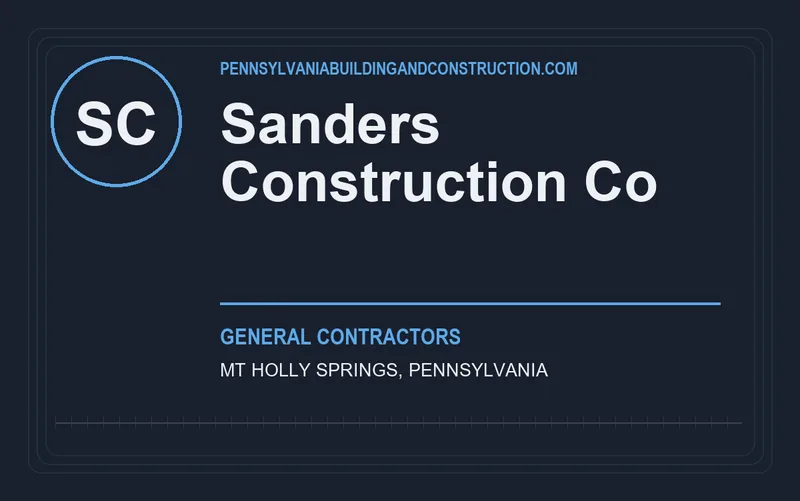 Sanders Construction Co in Mt Holly Springs, Pennsylvania