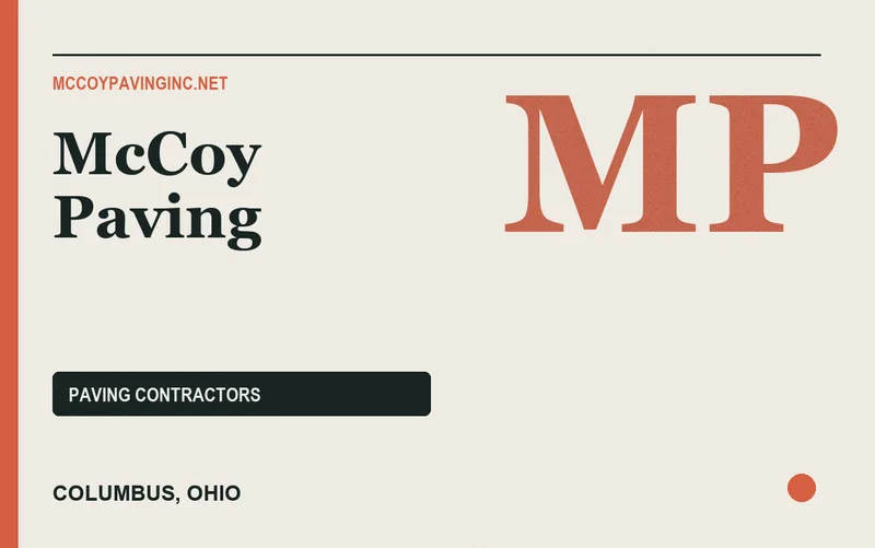 McCoy Paving in Columbus, Ohio