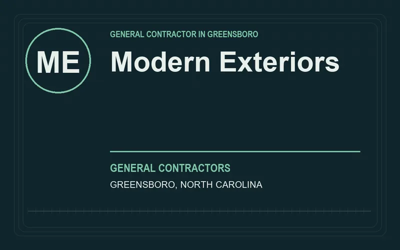 Modern Exteriors in Greensboro, North Carolina