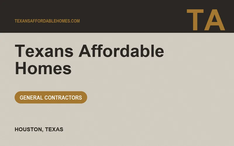 Texans Affordable Homes in Houston, Texas