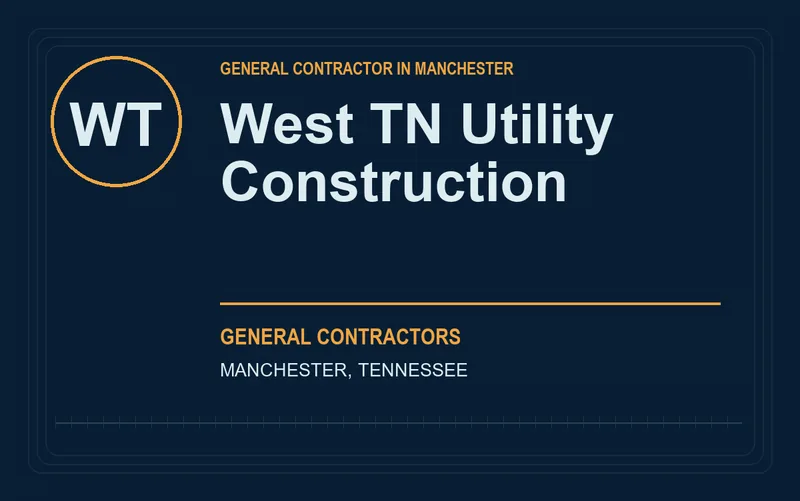 West TN Utility Construction in Manchester, Tennessee