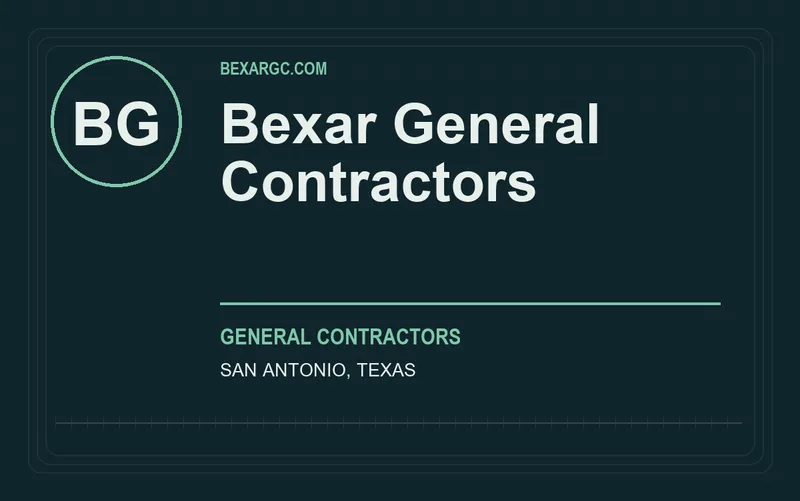 Bexar General Contractors in San Antonio, Texas