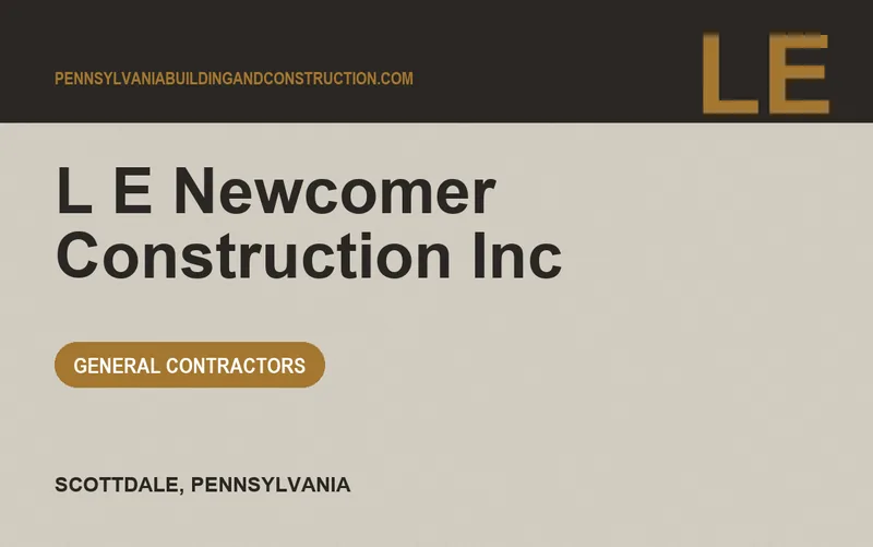 L E Newcomer Construction Inc in Scottdale, Pennsylvania