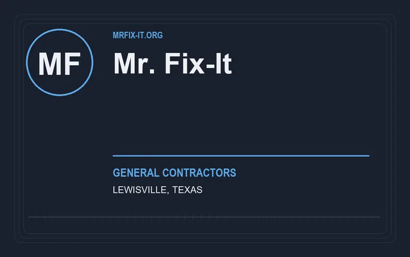 Mr. Fix-It in Lewisville, Texas