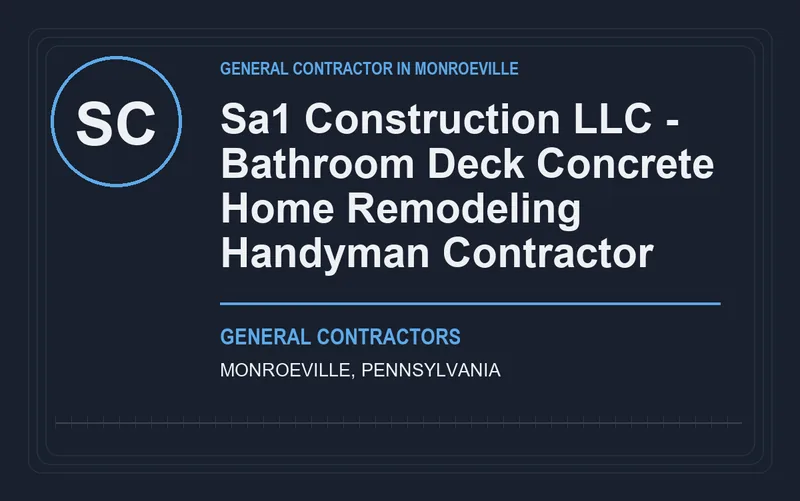 Sa1 Construction LLC - Bathroom Deck Concrete Home Remodeling Handyman Contractor in Monroeville, Pennsylvania