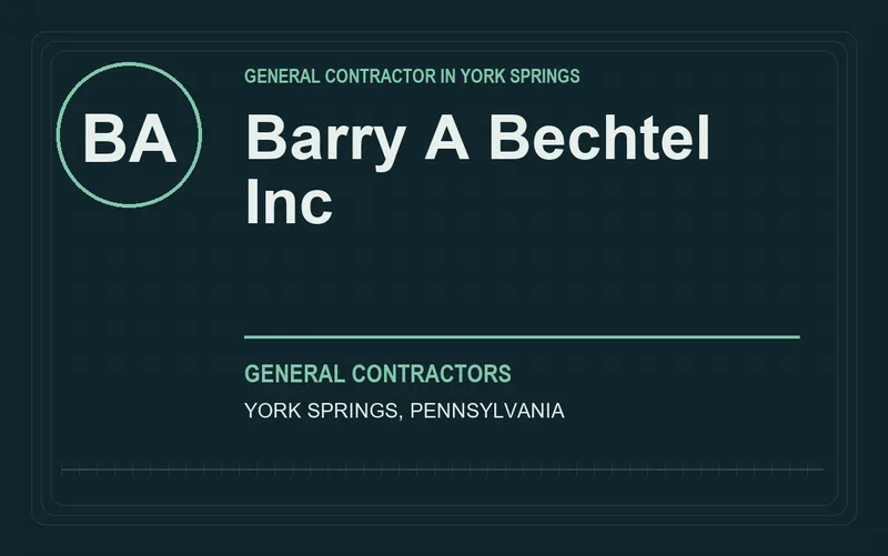 Barry A Bechtel Inc in York Springs, Pennsylvania