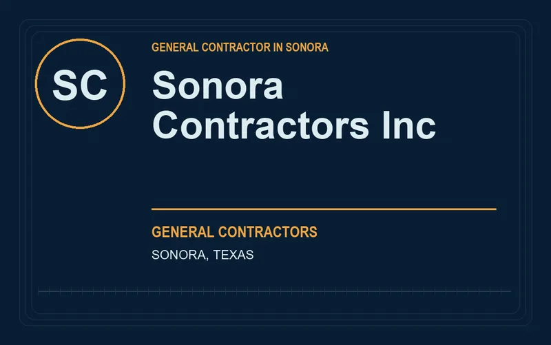 Sonora Contractors Inc in Sonora, Texas