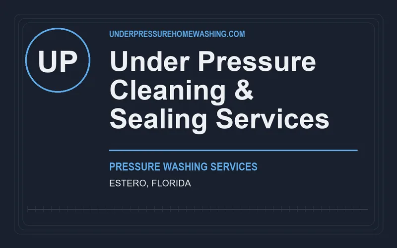 Under Pressure Cleaning & Sealing Services in Estero, Florida