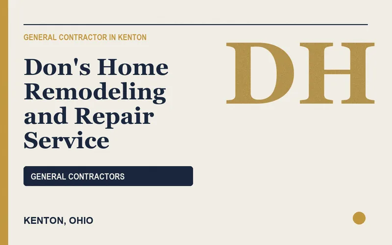Don's Home Remodeling and Repair Service in Kenton, Ohio