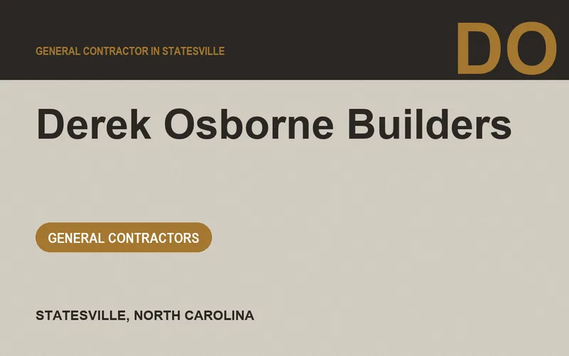 Derek Osborne Builders in Statesville, North Carolina
