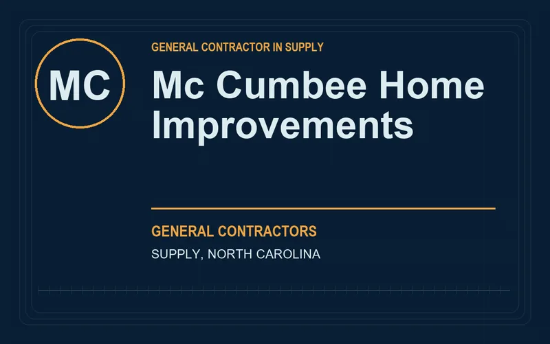 Mc Cumbee Home Improvements in Supply, North Carolina