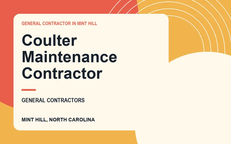 Coulter Maintenance Contractor in Mint Hill, North Carolina