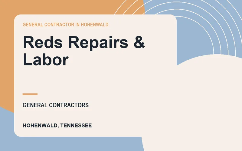 Reds Repairs & Labor in Hohenwald, Tennessee