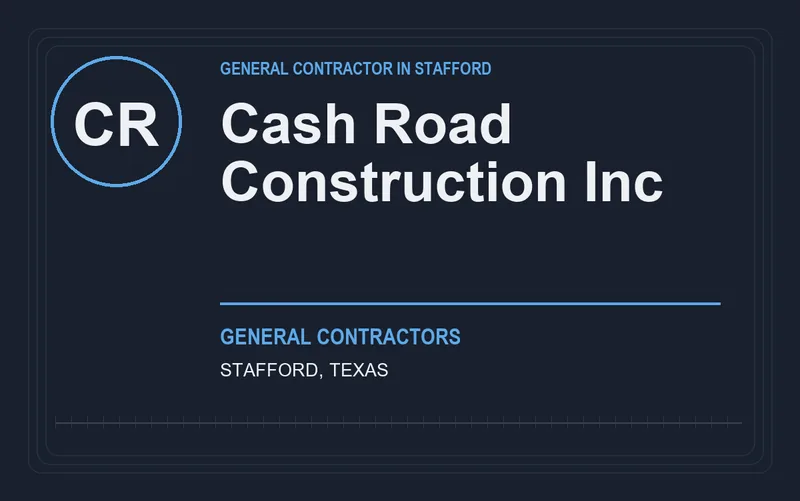 Cash Road Construction Inc in Stafford, Texas