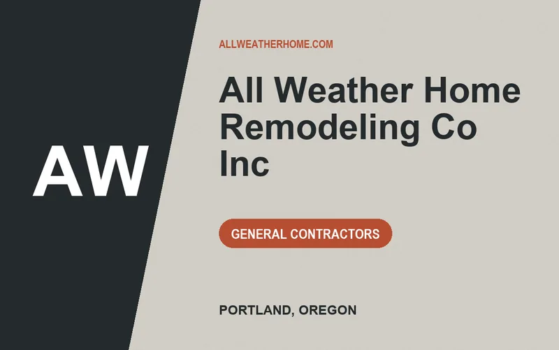 All Weather Home Remodeling Co Inc in Portland, Oregon